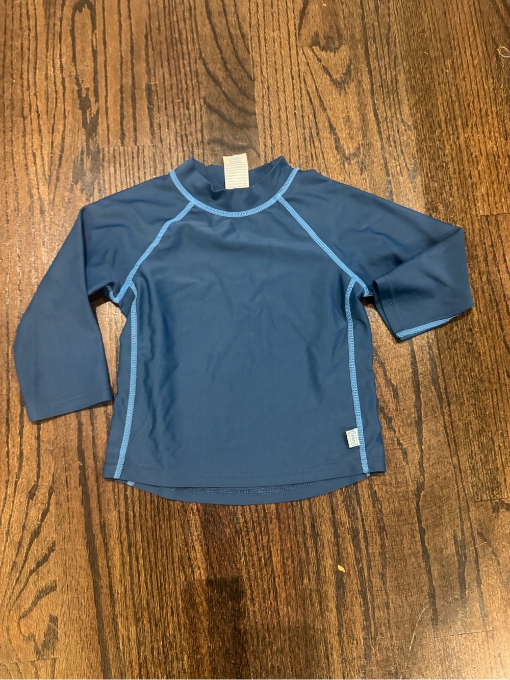 18 Months Baby Rash Guard Kids Navy Blue Long Sleeve Swim Shirt